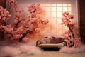 Ethereal Peach Blossoms Evoke 2024 Color & x27;Peach Fuzz& x27; GenerativeAI