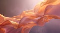 Ethereal Peach Silk Waves