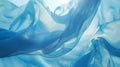 Ethereal Light Through Blue Satin Fabric generative ai Royalty Free Stock Photo