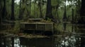 Ethereal Portraits Abandoned Radio In The Gloomy Swamp