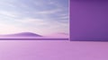 Ethereal Purple Wall With Orientalist Landscape And Desertwave Vibes