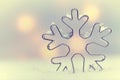 Ethereal snowflake Seasonal background Royalty Free Stock Photo