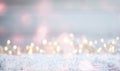 Ethereal Christmas background with sparkling bokeh Royalty Free Stock Photo