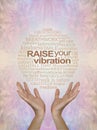 Healing Hands and Words to Inspire You and Raise Your Vibration Wall Art Royalty Free Stock Photo