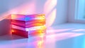 Ethereal Sunlight Spectrum Through Dichroic Glass Royalty Free Stock Photo
