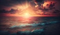 Ethereal Sunset Over the Sea for Dreamy Designs.