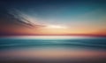 Ethereal Sunset Sky and Sea Background for Relaxation and Meditation.