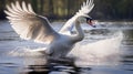 Ethereal Swan In Flight: Helios 44-2 58mm F2 Meets Nikon D850