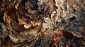 Ethereal swirls of color and texture blend in a mesmerizing fusion of earth tones
