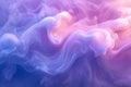 Ethereal swirls of vibrant purple and pink clouds drifting softly in a mystical twilight atmosphere. Generative AI Royalty Free Stock Photo