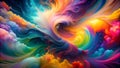 Ethereal Symphony of Hues A Tapestry of Emotions in Abstract Form generative AI