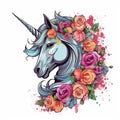 Unicorn in rococo fashion Enchanting illustrations Magical creatures