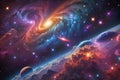 Ethereal Universe: AI-Crafted Cosmic Galaxies, Stars, and Nebulas in Stunning Colors