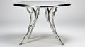 Ethereal Upside Down Silver Table Inspired By J Scott Campbell