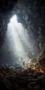 Ethereal Vietnamese Cave: A Dreamy Adventure In Faith-inspired Photography