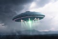 Ethereal visitation, UFO, an alien plate, defies the laws of flight