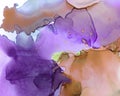 Ethereal Water Pattern. Alcohol Ink Wave