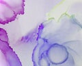 Ethereal Water Pattern. Alcohol Ink Wave