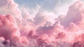 Ethereal watercolor animation depicts the serene beauty of rosy clouds