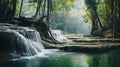 Ethereal Waterfalls In Thailand: Captivating Analog Film Photography