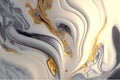 Ethereal Whirlpool: AI Generated Abstract Texture Photography Revealing Intricate White Gold Pattern on Artificial Marble Royalty Free Stock Photo