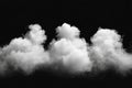 Clouds of Smoke or Steam Floating on Dark Background for Effects Royalty Free Stock Photo