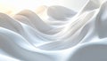 Ethereal White Fabric Waves with Subtle Light and Shadow Play abstract Royalty Free Stock Photo