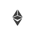 Ethereum blockchain vector icon