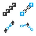 Ethereum Blockchain Vector Icon Set