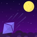 Ethereum chrystal rocket falls dawn from the moon