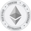 Ethereum classic cripto currency icon Royalty Free Stock Photo