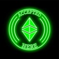 Ethereum Classic (ETC) accepted here sign