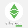 Ethereum Classic ETC cripto currency vector logo