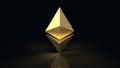 Ethereum  coin  symbol  cryptocurrency 3d rendering Royalty Free Stock Photo
