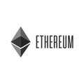 Ethereum cripto currency icon.