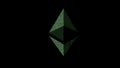 Ethereum Cryptocurrency Green Hacking Code Background Concept