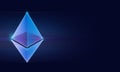 ethereum cryptocurrency of money systen blockchain, digital trading financial, eth coin