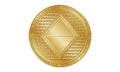 Ethereum currency - golden coin