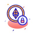 Ethereum encryption, ethereum private, ethereum security, privacy fully editable vector icons