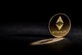 Ethereum ether coin Royalty Free Stock Photo