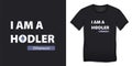 Ethereum - I am a hodler,  t-shirts graphic designe Royalty Free Stock Photo