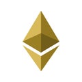 Ethereum logo editorial illustrative on white background Royalty Free Stock Photo