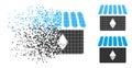 Dissipated Pixel Halftone Ethereum Store Icon