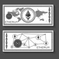 Etherium banknote template