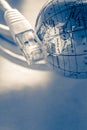 Ethernet cable for computer and globe Royalty Free Stock Photo