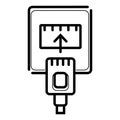 Ethernet cable and port icon