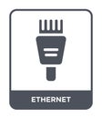 ethernet icon in trendy design style. ethernet icon isolated on white background. ethernet vector icon simple and modern flat