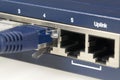 Ethernet Router and Cable Royalty Free Stock Photo