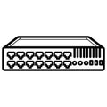 Ethernet switch icon Royalty Free Stock Photo