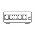 Ethernet Switch Icon Royalty Free Stock Photo